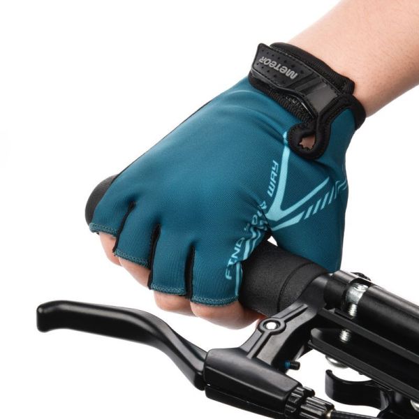 Cyklistické rukavice Meteor MX11, tmavomodrá farba