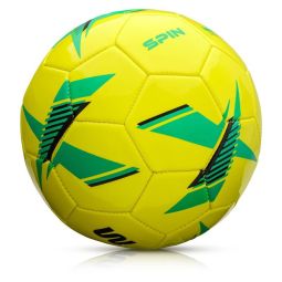 Futbalová lopta Meteor Spin, žlto-zelená, veľkosť 3