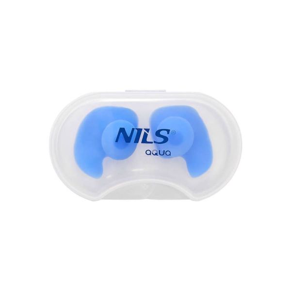 Silikónové špunty do uší, modré, Nils AQUA