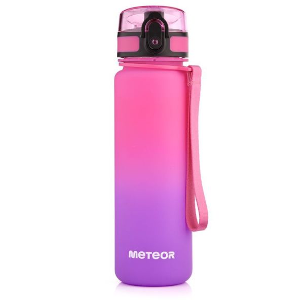 Športová fľaša Meteor 500 ml ružová/fialová
