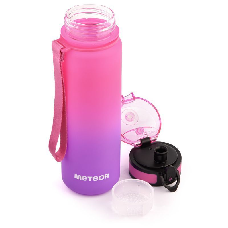Športová fľaša Meteor 500 ml ružová/fialová