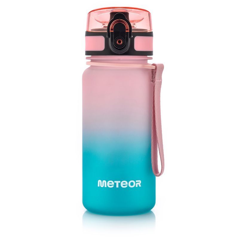 Športová fľaša Meteor 350 ml ružová/tyrkysová
