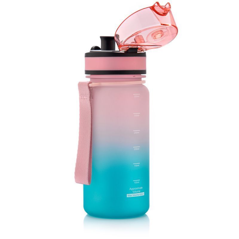 Športová fľaša Meteor 350 ml ružová/tyrkysová