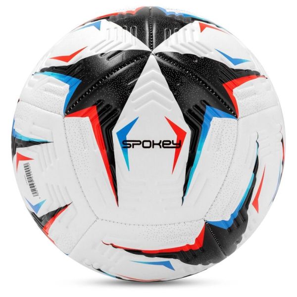 Futbalová lopta Spokey Flick, veľkosť 5, farba bielo-čierno-modro-červená Futbalová lopta Spokey Flick, veľkosť 5, farba bielo-čierno-modro-červená