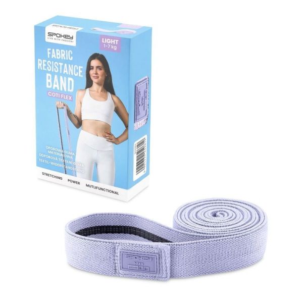 Tréningová guma Spokey 945961, odpor 1-7 kg, farba fialová
