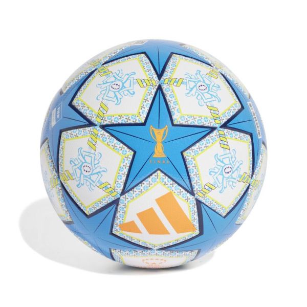 Futbalová lopta Adidas UWCL League, veľkosť 5, farba biela a modrá Futbalová lopta Adidas UWCL League, veľkosť 5, farba biela a modrá