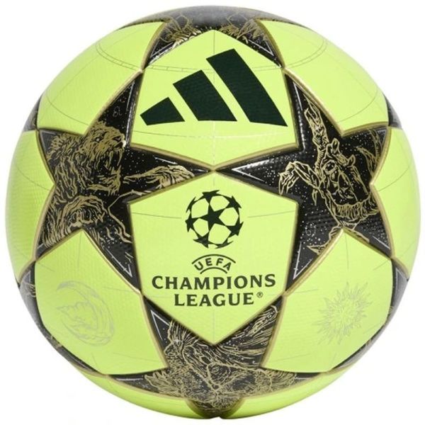 Adidas UCL Klubová futbalová lopta, žlto-čierna