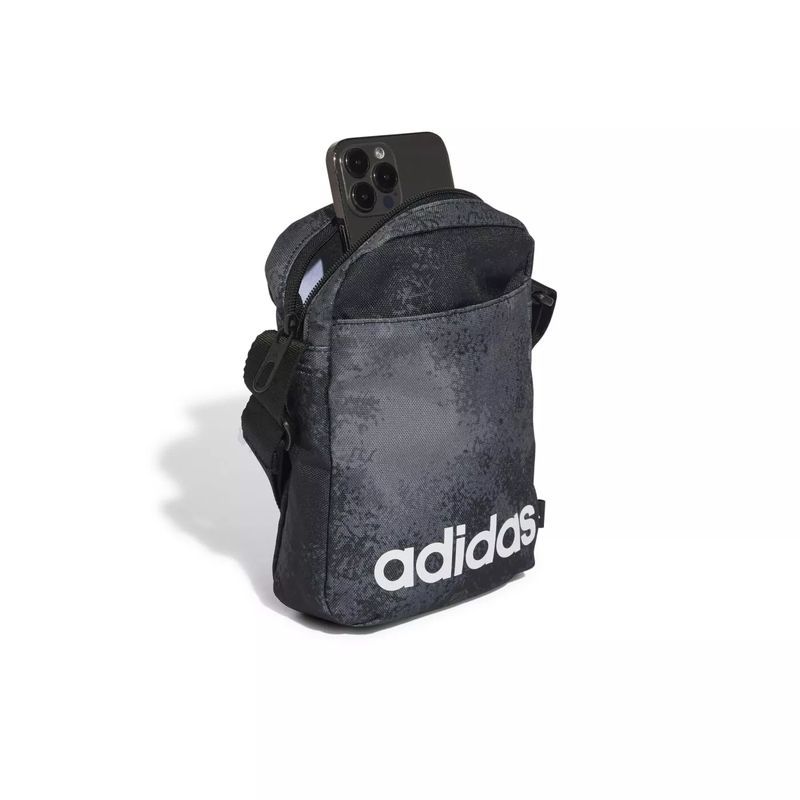 Vrecko Adidas Lin G ORG, JV5274, šedo-čierna farba