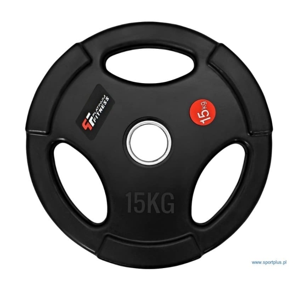 Pogumované závažie na činku fi 50 mm, 15 kg Pogumované závažie na činku fi 50 mm, 15 kg